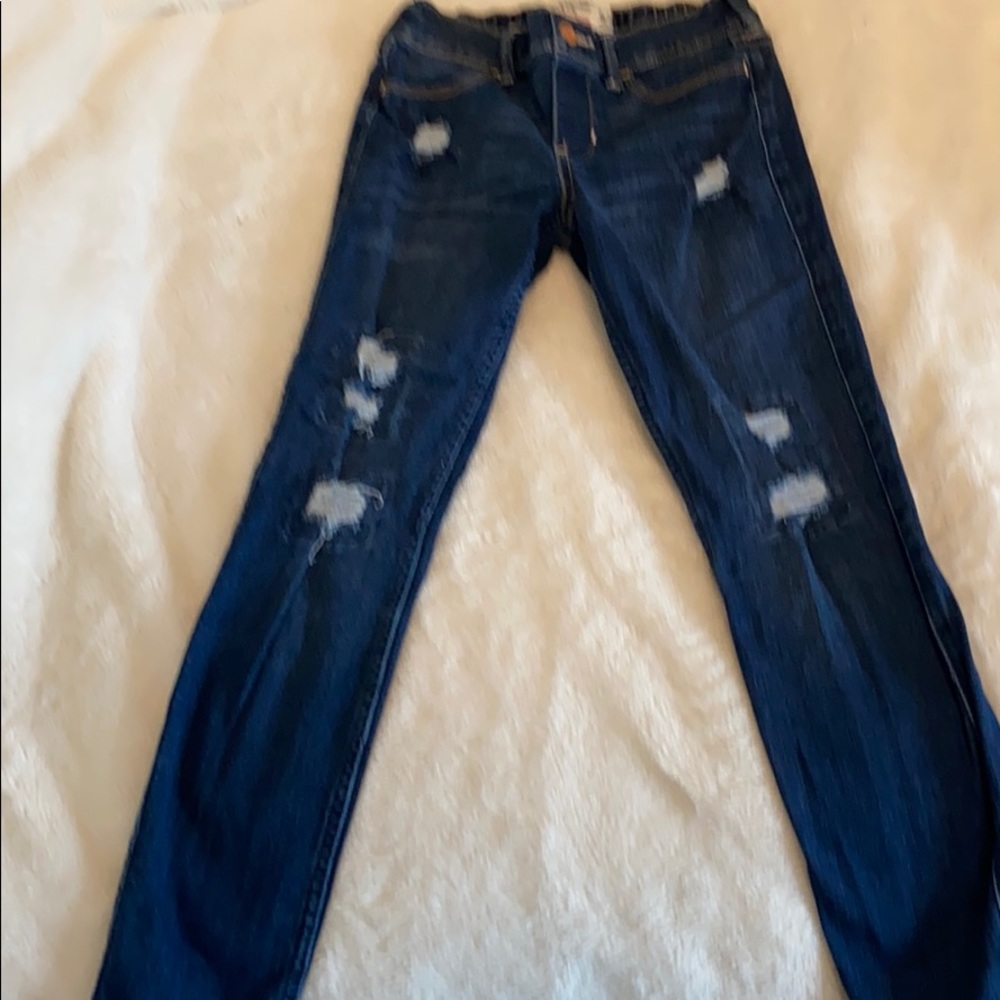 Abercrombie pull on denim leggings